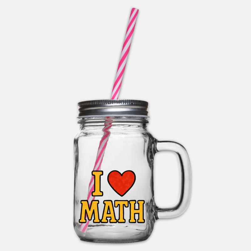 I ♥ Math – Ringard et fier - Bocal à boisson - transparent