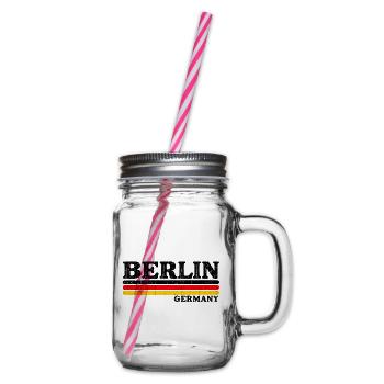 Berlin - Deutschland - Germany - Berliner Bär - Henkelglas mit Schraubdeckel - Klar - Rechts