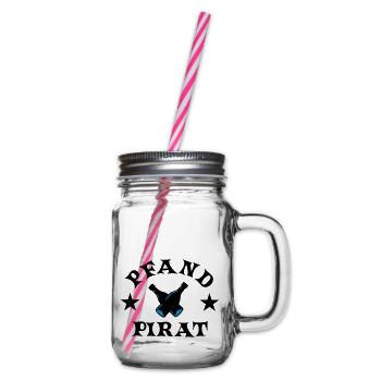 pfand pirat - Henkelglas mit Schraubdeckel - Klar - Rechts
