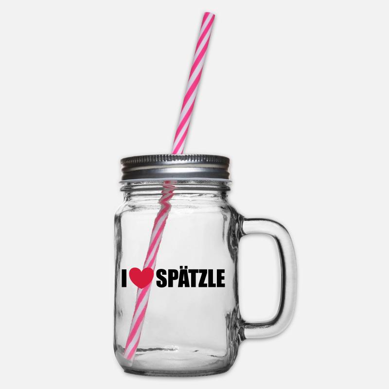 Spätzle - Henkelglas mit Schraubdeckel - Klar