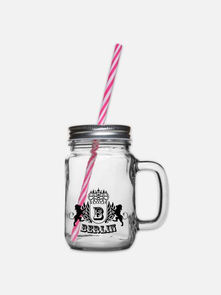 berlin - Henkelglas mit Schraubdeckel - Klar
