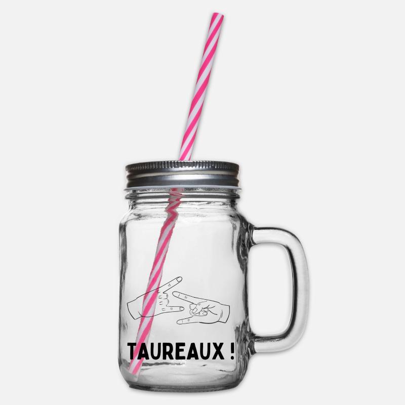 taureaux - Bocal à boisson - transparent
