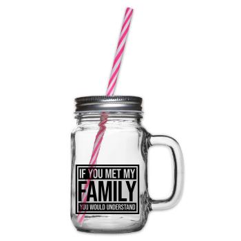 you would understand quote - Glass jar with handle and screw cap - clear - Right