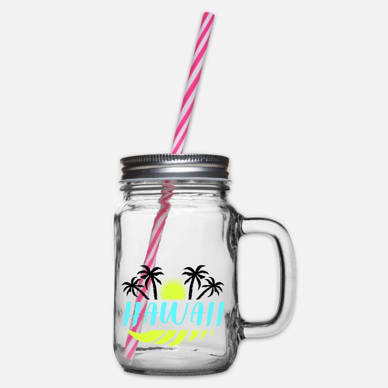 hawaii - Henkelglas mit Schraubdeckel - Klar