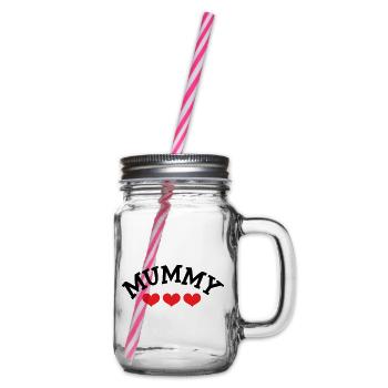 Maman / Fête des mères - Bocal à boisson - transparent - Droite
