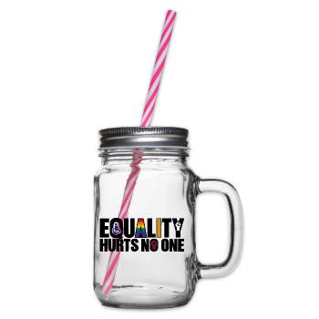 Equality Hurts No One – Gleichberechtigung - Henkelglas mit Schraubdeckel - Klar - Rechts