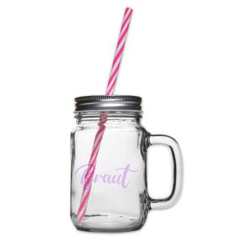 braut - Henkelglas mit Schraubdeckel - Klar - Rechts