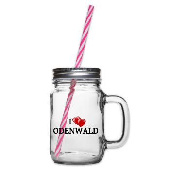 I Love Odenwald - Henkelglas mit Schraubdeckel - Klar - Rechts