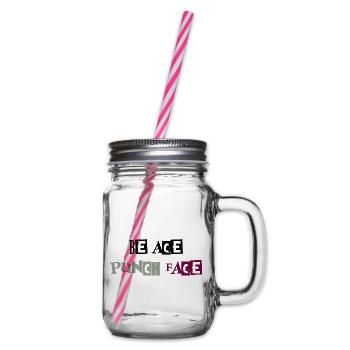 Sei Ace Punchface - Henkelglas mit Schraubdeckel - Klar - Rechts