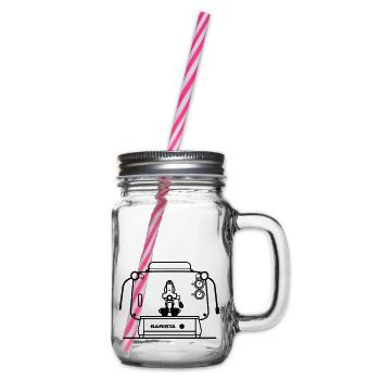 Barista Faema E61 - Henkelglas mit Schraubdeckel - Klar - Rechts
