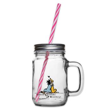 forever friends - Henkelglas mit Schraubdeckel - Klar - Rechts