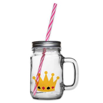 couronne poker crown - Bocal à boisson - transparent - Droite