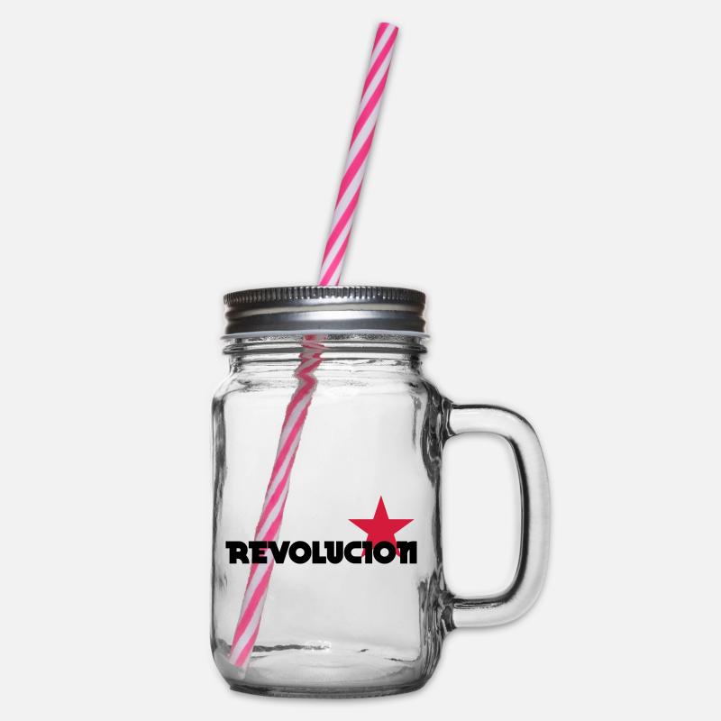 [ Revolucion ] - Henkelglas mit Schraubdeckel - Klar
