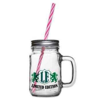 limited_edition_02 - Glass jar with handle and screw cap - clear - Right