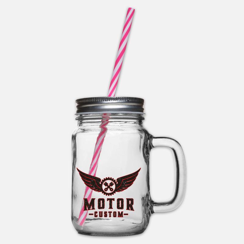 custom motor - Bocal à boisson - transparent