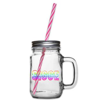 sigge rs rainbow - Glass jar with handle and screw cap - clear - Right