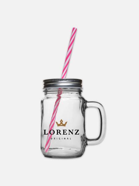 Lorenz - Henkelglas mit Schraubdeckel - Klar