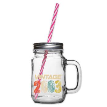 Vintage 2003 Retro - Best Seller - Glass jar with handle and screw cap - clear - Right
