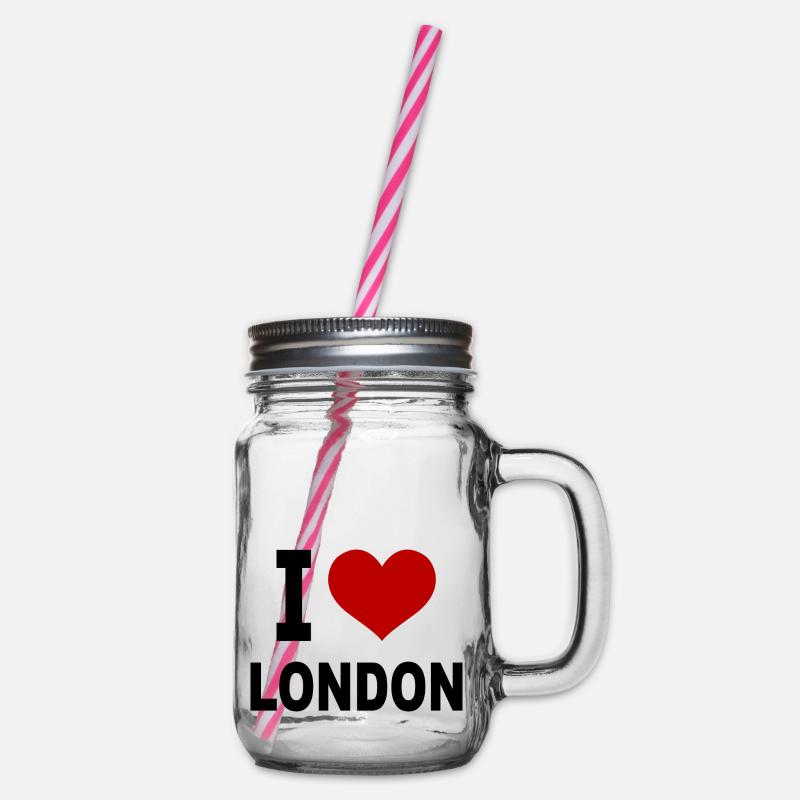 J’adore Londres - Bocal à boisson - transparent