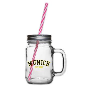 Munich_Est_1985 - Glass jar with handle and screw cap - clear - Right