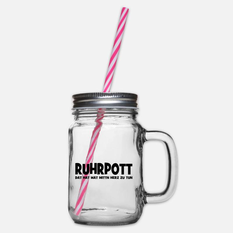 Ruhrpott - Dat hat wat mittn Herz zu tun - Zeche - Bocal à boisson - transparent