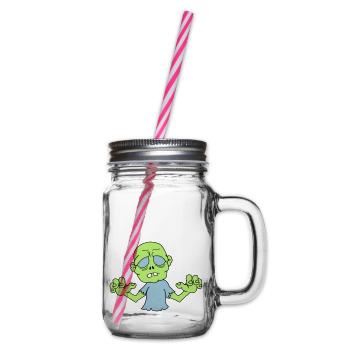 zombie_2 - Glass jar with handle and screw cap - clear - Right