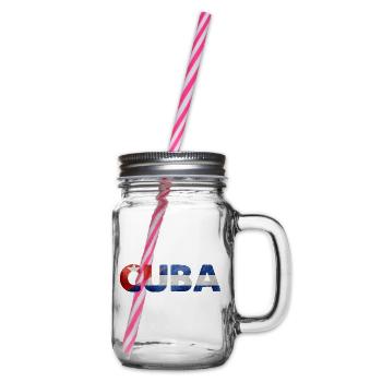 Cuba - Glass jar with handle and screw cap - clear - Right