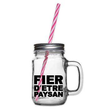 Fier d être Paysan - Bocal à boisson - transparent - Droite