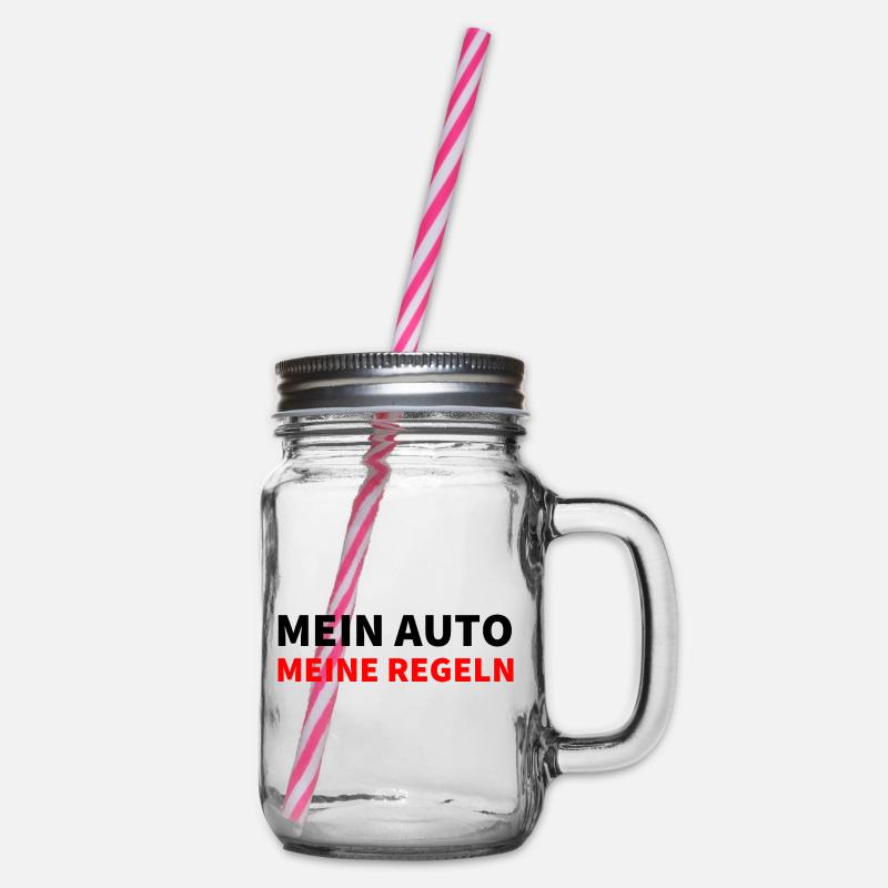 Auto - Henkelglas mit Schraubdeckel - Klar