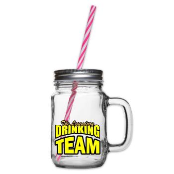 Équipe de consommation d’alcool - Bocal à boisson - transparent - Droite