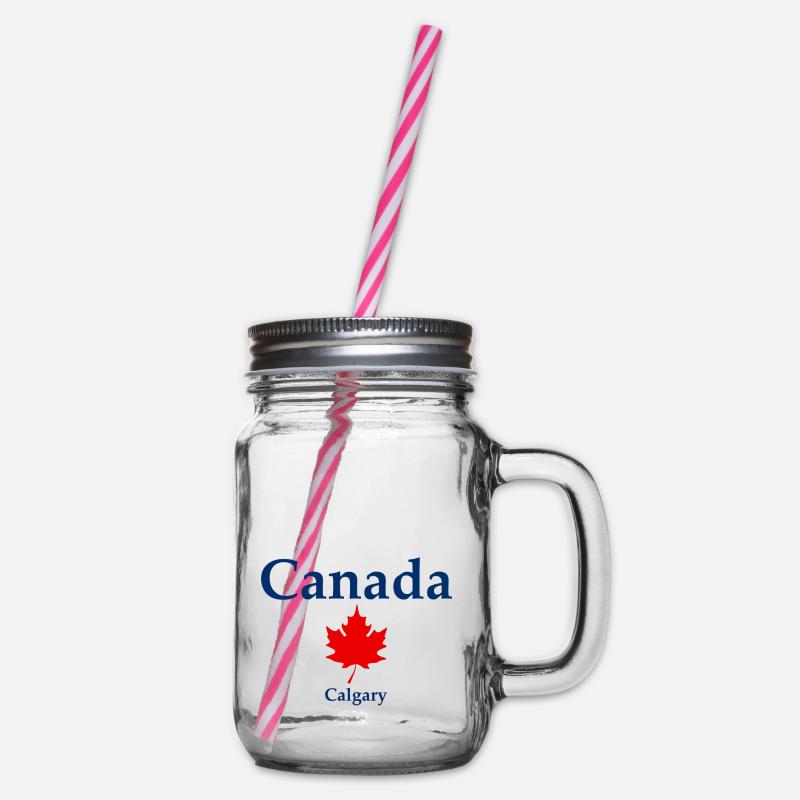 Calgary - Alberta - Canada - Kanada - Henkelglas mit Schraubdeckel - Klar
