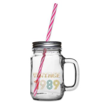 1989 Vintage Vintage Birthday Retro - Original - Bocal à boisson - transparent - Droite