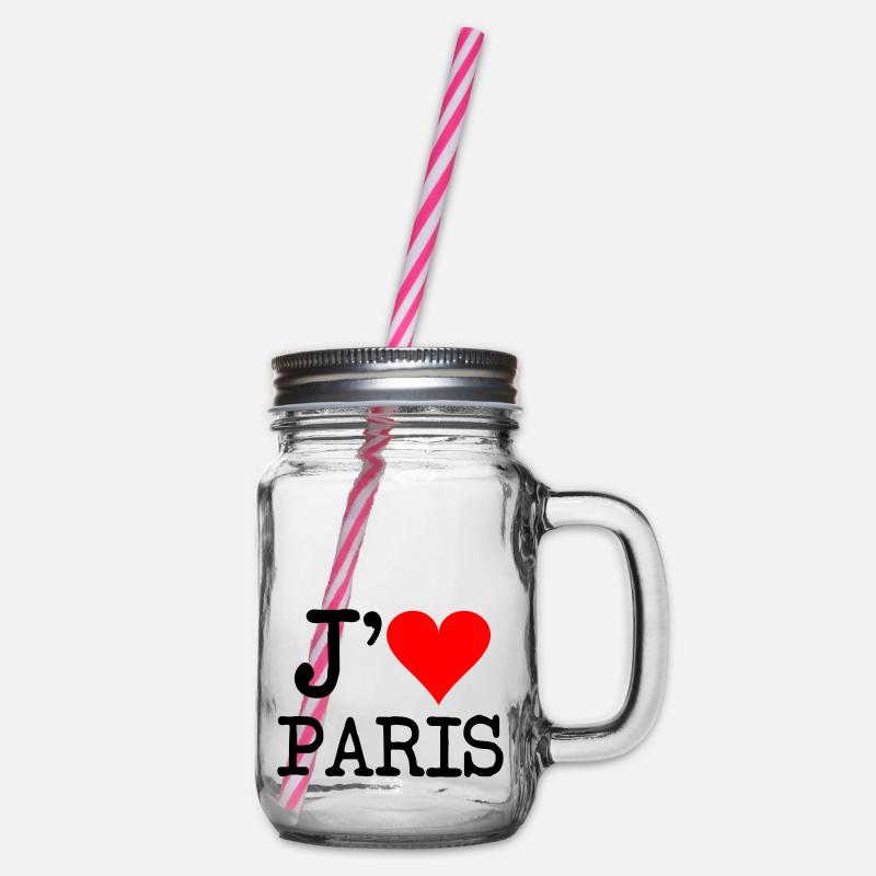j'aime paris - Bocal à boisson - transparent