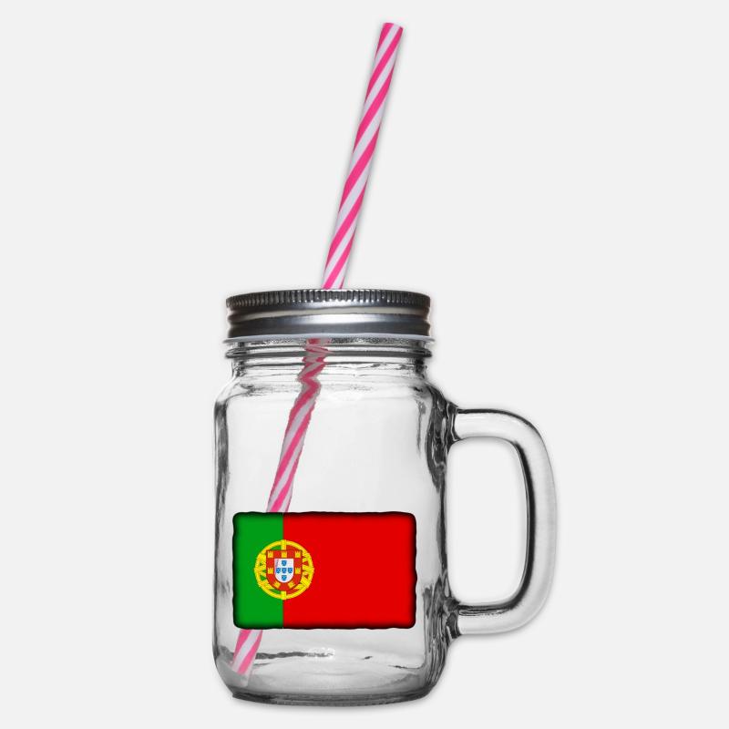 drapeau portugais - Bocal à boisson - transparent