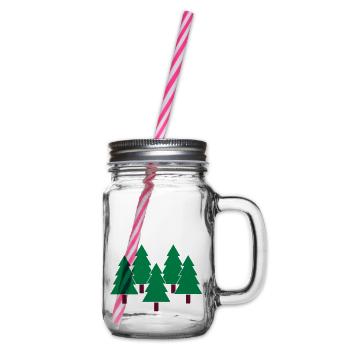 Tree - Glass jar with handle and screw cap - clear - Right