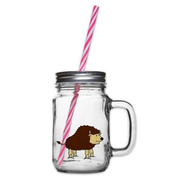 bison - Henkelglas mit Schraubdeckel - Klar - Rechts