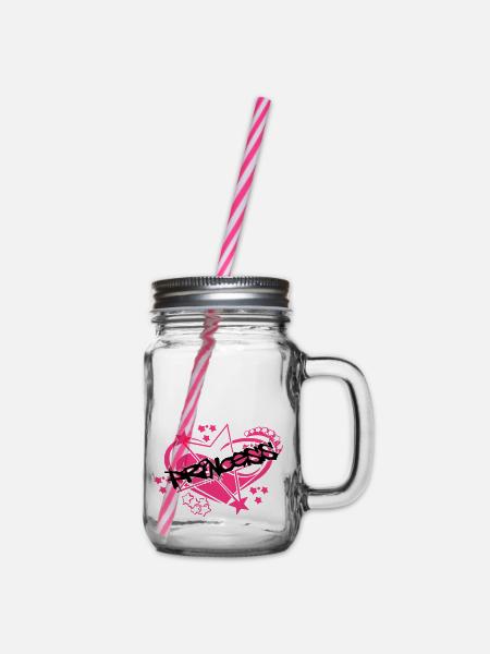 princess - Henkelglas mit Schraubdeckel - Klar