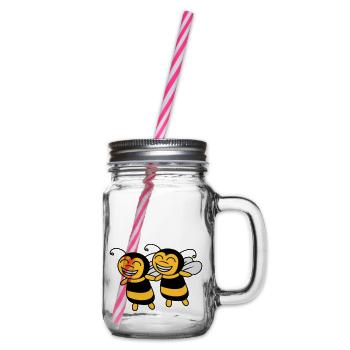 amis de 2 petites abeilles - Bocal à boisson - transparent - Droite