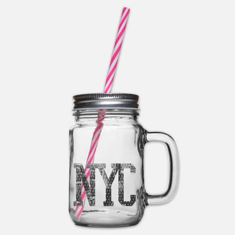 NYC - Henkelglas mit Schraubdeckel - Klar