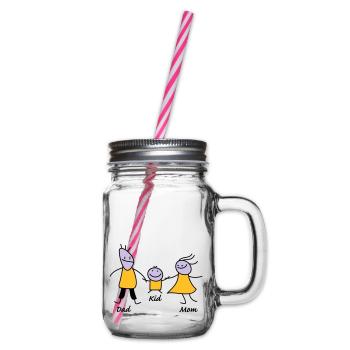 happy family - Bocal à boisson - transparent - Droite