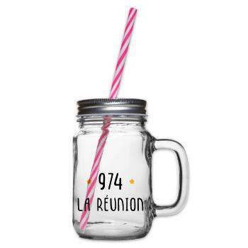 974 La Réunion - Bocal à boisson - transparent - Droite