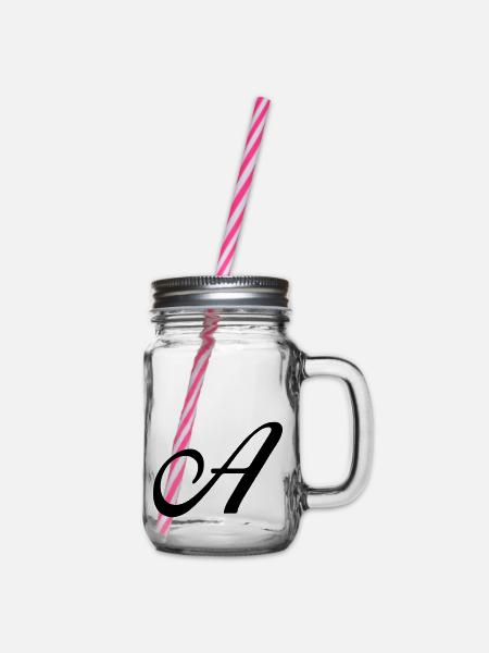 A - Henkelglas mit Schraubdeckel - Klar