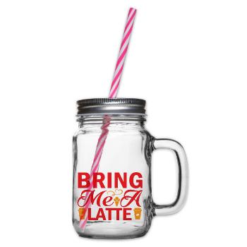 Apportez-moi un Latte - Bocal à boisson - transparent - Droite