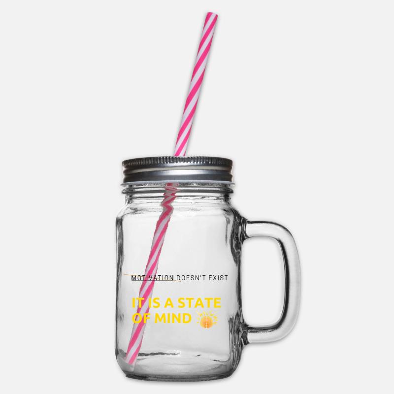 La motivation n’existe pas MIND - Bocal à boisson - transparent