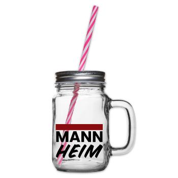 Mannheim Monnem - Henkelglas mit Schraubdeckel - Klar - Rechts