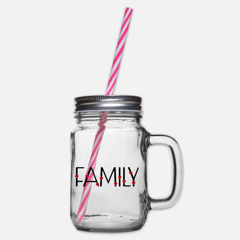 Famille - Bocal à boisson - transparent