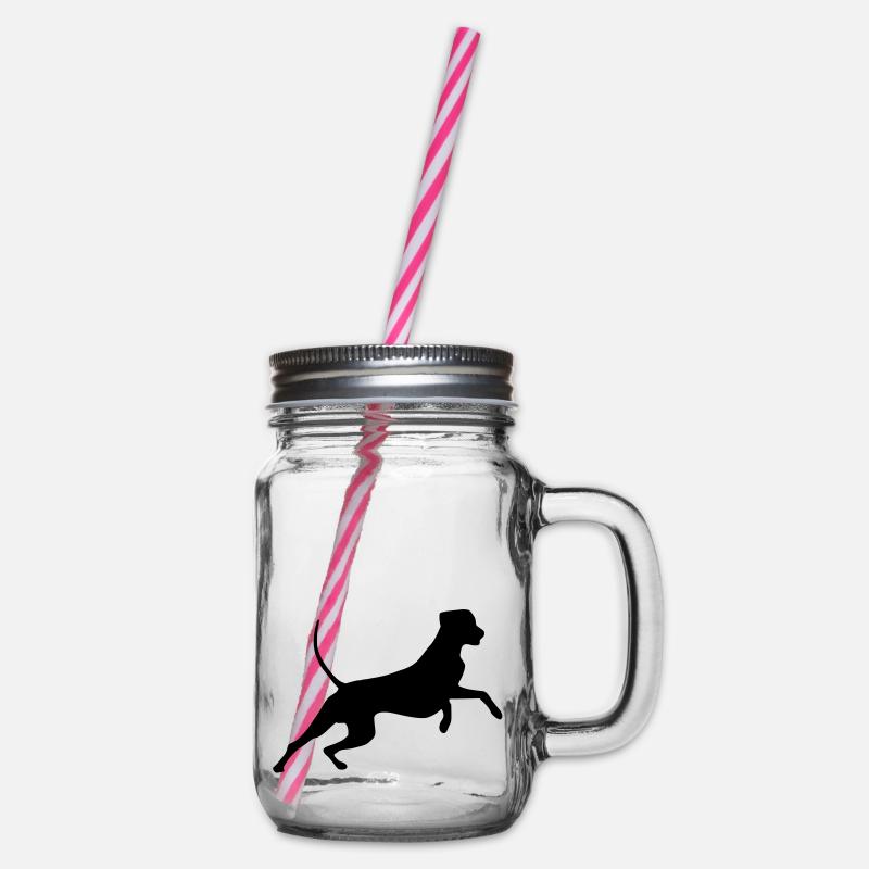 rhodesian_ridgeback_cb - Henkelglas mit Schraubdeckel - Klar