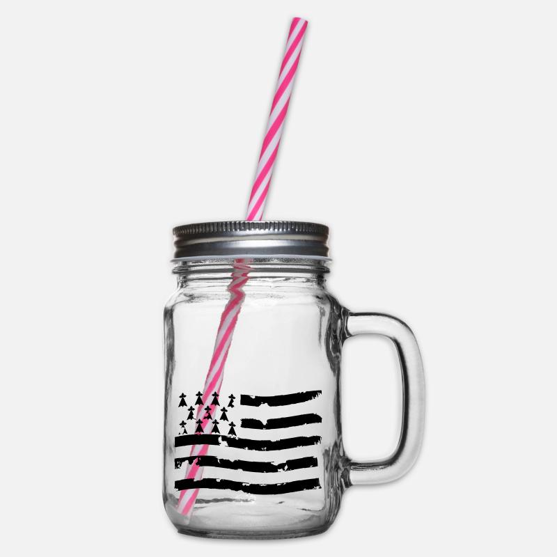 drapeau breton - Bocal à boisson - transparent