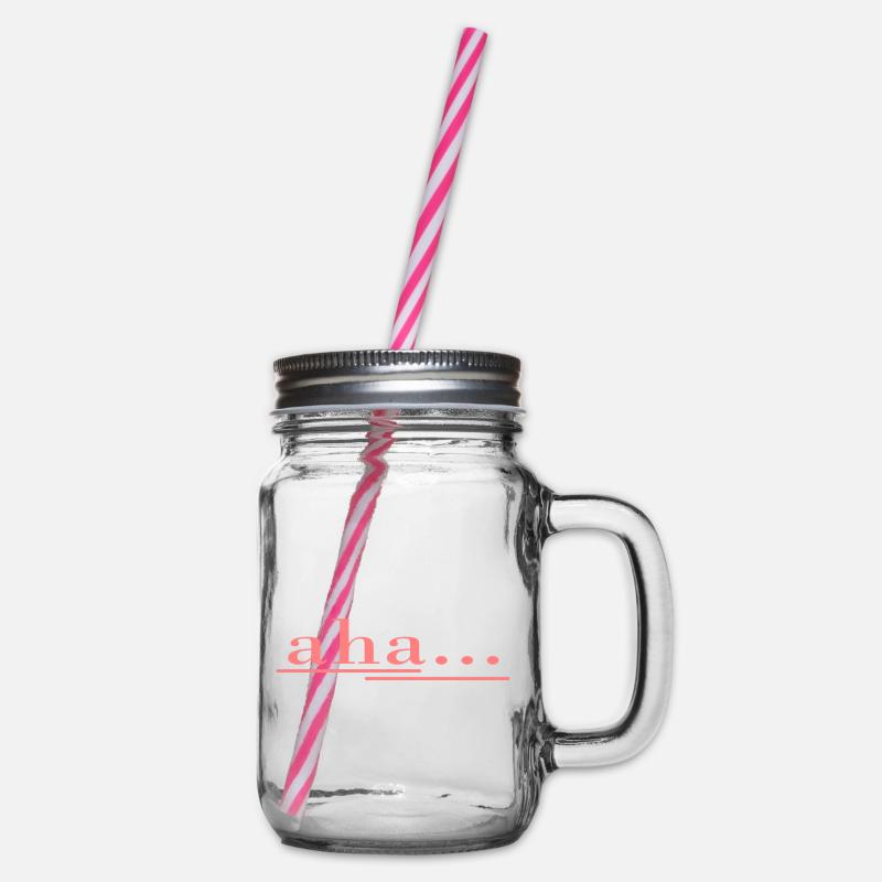 aha... c’est comme ça que ça marche ! Dire, s’amuser, un design frais - Bocal à boisson - transparent
