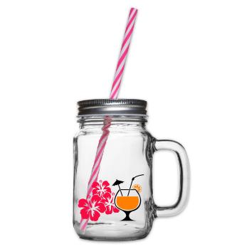 Boisson cocktail à l’hibiscus d’Hawaï - Bocal à boisson - transparent - Droite
